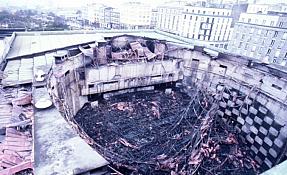 Dégâts de l'incendie du PAC le 26 novembre 1981